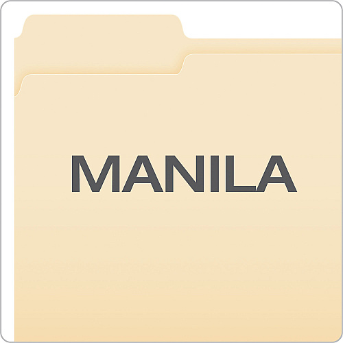 Pendaflex Manila Fastener Folders, Straight Tabs, 1 Fastener, Letter Size, Manila Exterior, 50/Box (FM211)