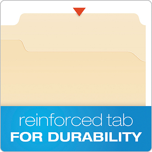 Pendaflex Manila Fastener Folders, 1/3-Cut Tabs, 1 Fastener, Legal Size, Manila Exterior, 50/Box (FM310)