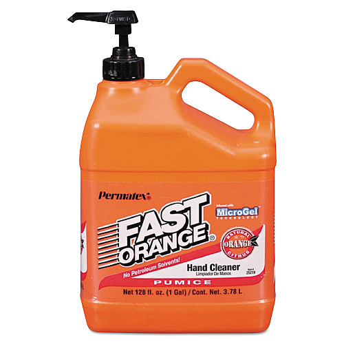 FAST ORANGE Pumice Hand Cleaner, Citrus Scent, 1 gal Dispenser, 4/Carton (25219CT)