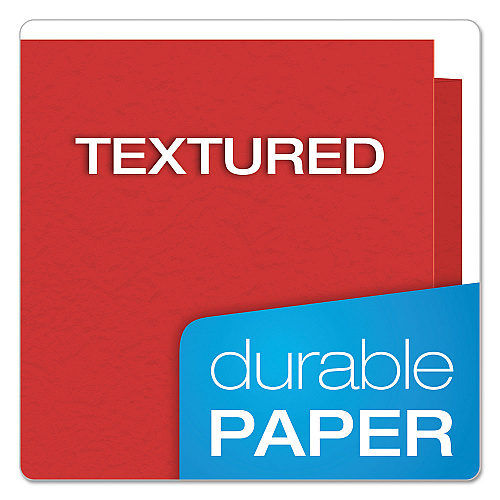 Oxford Twin-Pocket Folders with 3 Fasteners, 0.5" Capacity, 11 x 8.5, Red, 25/Box (57711)