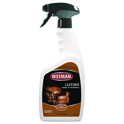 WEIMAN Leather Cleaner and Conditioner, Floral Scent, 22 oz Trigger Spray Bottle, 6/CT (107)