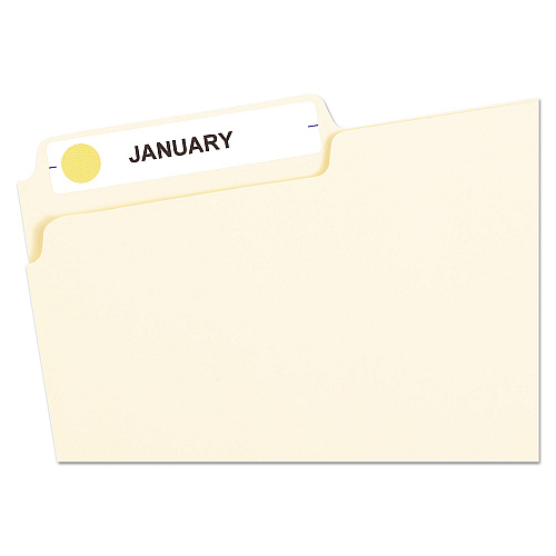 Avery Handwrite Only Self-Adhesive Removable Round Color-Coding Labels, 0.5" dia, Neon Orange, 60/Sheet, 14 Sheets/Pack, (5062) (05062)