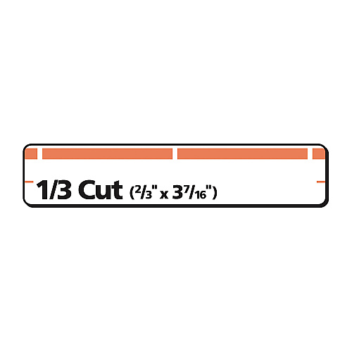Avery Permanent TrueBlock File Folder Labels with Sure Feed Technology, 0.66 x 3.44, White, 30/Sheet, 25 Sheets/Pack (5166)