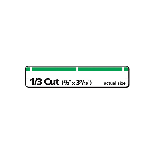 Avery Permanent TrueBlock File Folder Labels with Sure Feed Technology, 0.66 x 3.44, White, 30/Sheet, 50 Sheets/Box (5866)