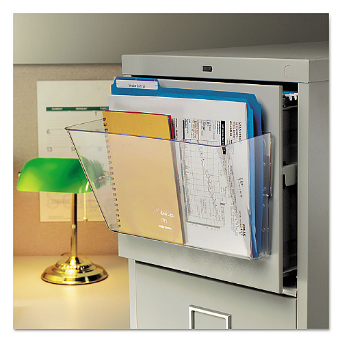 Deflecto Magnetic DocuPocket Wall File, Legal/Letter Size, 15" x 3" x 6.38", Clear (50101)
