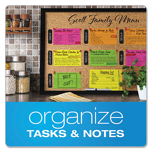 Oxford Ruled Index Cards, 3 x 5, Glow Green/Yellow, Orange/Pink, 100/Pack (40279)