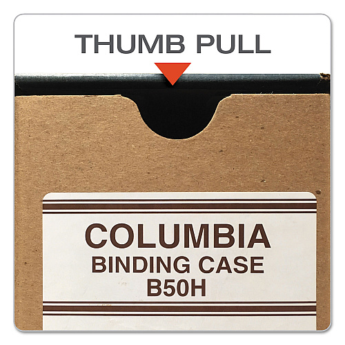 Globe-Weis COLUMBIA Recycled Binding Cases, 2 Rings, 3.13" Capacity, 11 x 8.5, Kraft (B50H)