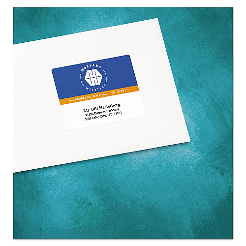 Avery Vibrant Laser Color-Print Labels w/ Sure Feed, 3 x 3.75, White, 150/PK (6874)