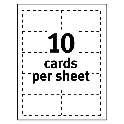 Avery Magnetic Business Cards, Inkjet, 2 x 3.5, White, 30 Cards, 10 Cards/Sheet, 3 Sheets/Pack (8374)