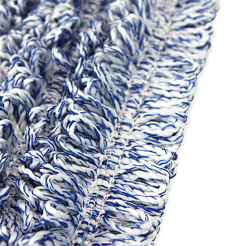 Wet & Dry Microfiber Mop Pad Looped 18" Blue - Case Of 120 (M860018B-CS)