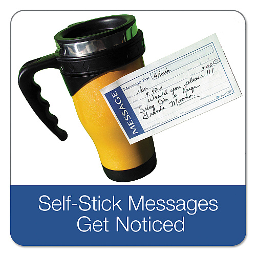 Adams Write 'n Stick Phone Message Book, Two-Part Carbonless, 4.75 x 2.75, 4 Forms/Sheet, 200 Forms Total (SC1153WS)