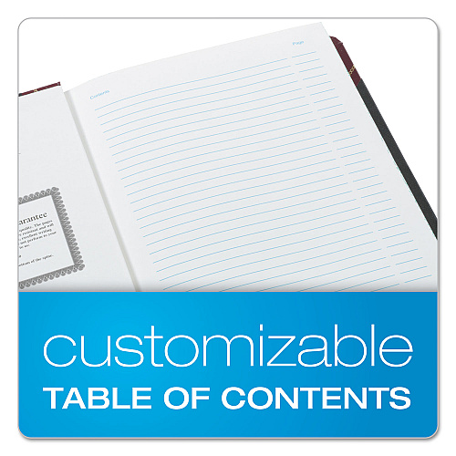 Boorum & Pease Extra-Durable Bound Book, Single-Page 5-Column Accounting, Black/Maroon/Gold Cover, 10.13 x 7.78 Sheets, 150 Sheets/Book (21150R)