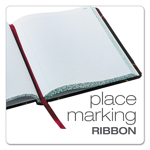 Boorum & Pease Extra-Durable Bound Book, Single-Page 5-Column Accounting, Black/Maroon/Gold Cover, 10.13 x 7.78 Sheets, 150 Sheets/Book (21150R)