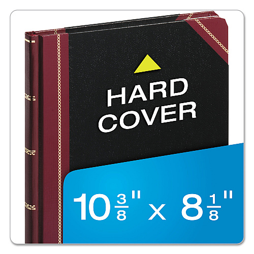 Boorum & Pease Extra-Durable Bound Book, Single-Page 5-Column Accounting, Black/Maroon/Gold Cover, 10.13 x 7.78 Sheets, 150 Sheets/Book (21150R)
