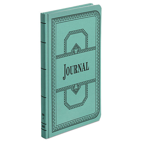 Boorum & Pease Account Record Book, Record-Style Rule, Blue Cover, 11.75 x 7.25 Sheets, 300 Sheets/Book (66300R)