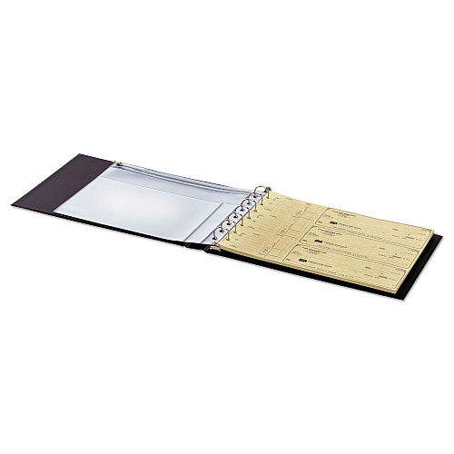Cardinal Check Binder Seven-Ring D-Ring Reference, 7 Rings, 1" Capacity, Black (35000)