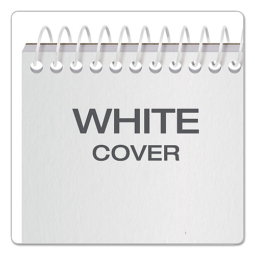 TOPS Reporters Notepad, Wide/Legal Rule, White Cover, 70 White 4 x 8 Sheets, 12/Pack (8030)