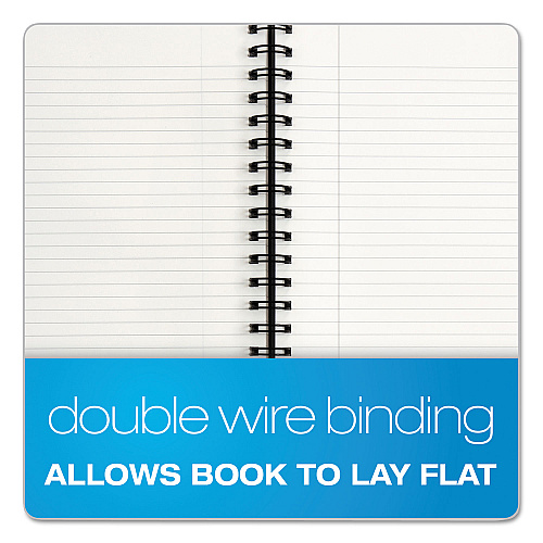 TOPS Royale Wirebound Business Notebooks, 1-Subject, Medium/College Rule, Black/Gray Cover, (96) 8.25 x 5.88 Sheets (25330)