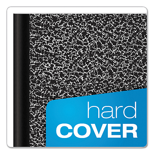 TOPS Composition Book, Wide/Legal Rule, Black Marble Cover, (100) 9.75 x 7.5 Sheets (63795)