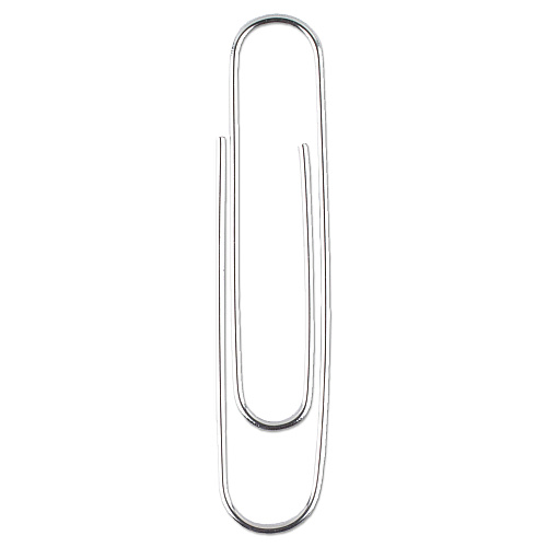 Acco&reg; Finish Premium Paper Clips, Jumbo, Silver, 1,000 Clips per Pack (72500)