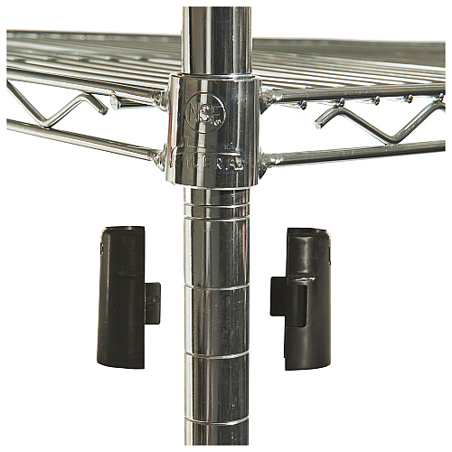 Alera NSF Certified Industrial Four-Shelf Wire Shelving Kit, 36w x 18d x 72h, Silver (ALESW503618SR)
