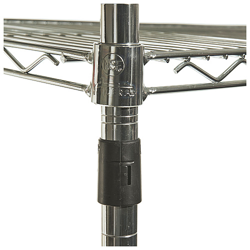 Alera NSF Certified Industrial Four-Shelf Wire Shelving Kit, 36w x 18d x 72h, Silver (ALESW503618SR)