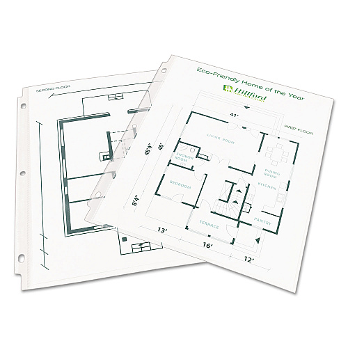 Avery Top-Load Recycled Polypropylene Sheet Protector, Semi-Clear, 100/Box (75537)