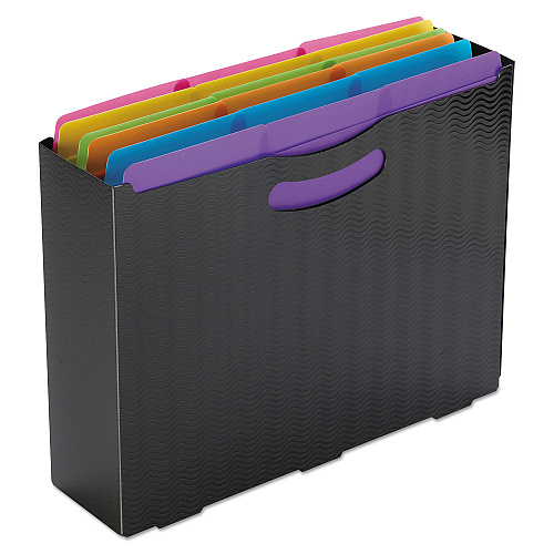 Smead SuperTab Top Tab File Folders, 1/3-Cut Tabs: Assorted, Letter Size, 0.75" Expansion, Polypropylene, 18/Pack (10515)