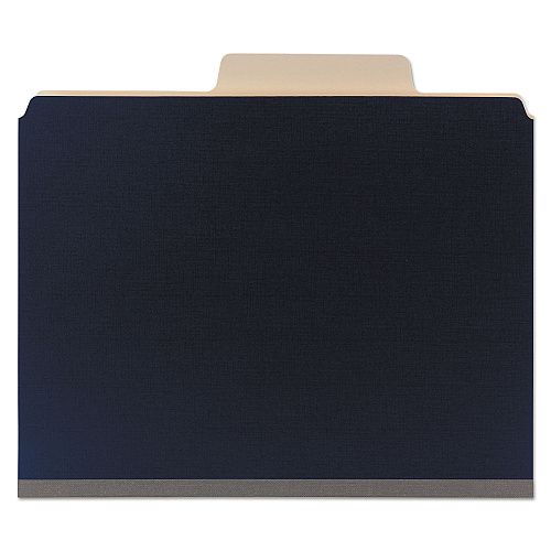 Smead SuperTab Classification Folders, Six SafeSHIELD Fasteners, 2" Expansion, 2 Dividers, Letter Size, Dark Blue, 10/Box (14010)