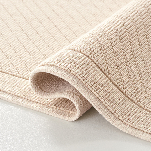 Host & Home Cotton Bath Mat Set 17x24/20x32 - Almond Milk - 2pc Set (P-HH-BM-2PK-BG)