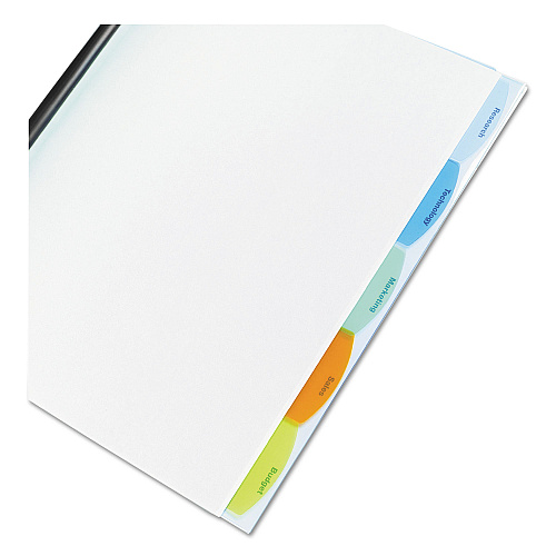 GBC View-Tab Report Cover, Grooved Sliding Bar, 8.5 x 11, Clear/Clear (55766)