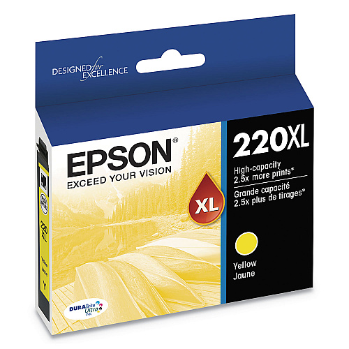 Epson T220XL420-S (220XL) DURABrite Ultra High-Yield Ink, 450 Page-Yield, Yellow