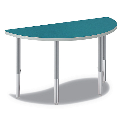 HON Build Half Round Shape Table Top, 60w x 30d, Blue Agave (SH3060ENBA1K)