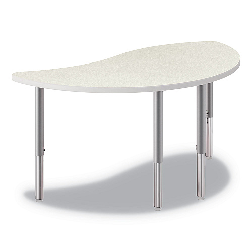 HON Build Wisp Shape Table Top, 54w x 30d, Silver Mesh (SN3054ENB9K)