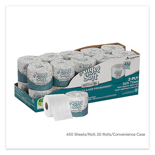 Angel Soft&reg; Premium Toilet Paper, 2-Ply, 450 Sheets, 20 Rolls (16620)