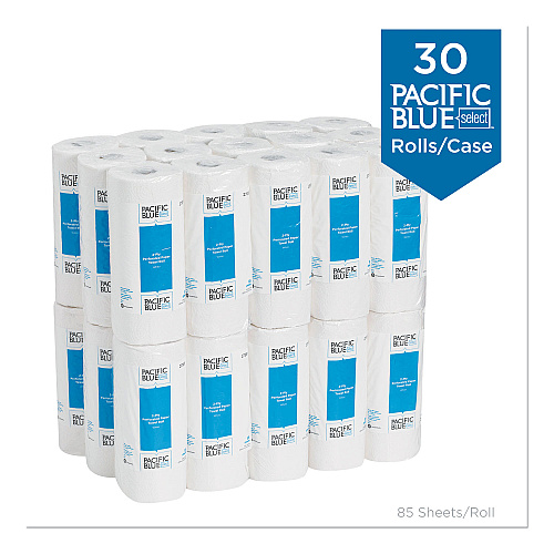 Pacific Blue&reg; Select Kitchen Paper Towels, 2-Ply, 11 x 8.8, 85 Sheets, 30 Rolls (27385)