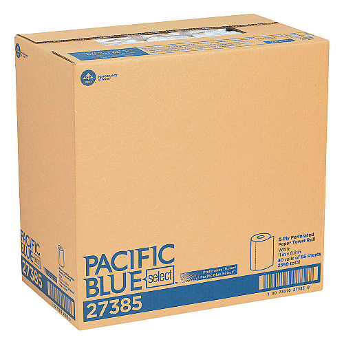 Pacific Blue&reg; Select Kitchen Paper Towels, 2-Ply, 11 x 8.8, 85 Sheets, 30 Rolls (27385)