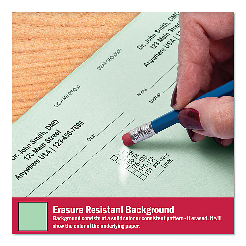 DocuGard Medical Security Papers, 24 lb Bond Weight, 8.5 x 11, Green, 500/Ream (04542)