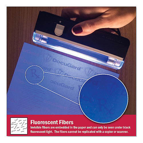 DocuGard Medical Security Papers, 24 lb Bond Weight, 8.5 x 11, Blue, 500/Ream (04543)