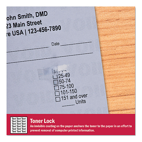 DocuGard Medical Security Papers, 24 lb Bond Weight, 8.5 x 11, Blue, 500/Ream (04543)