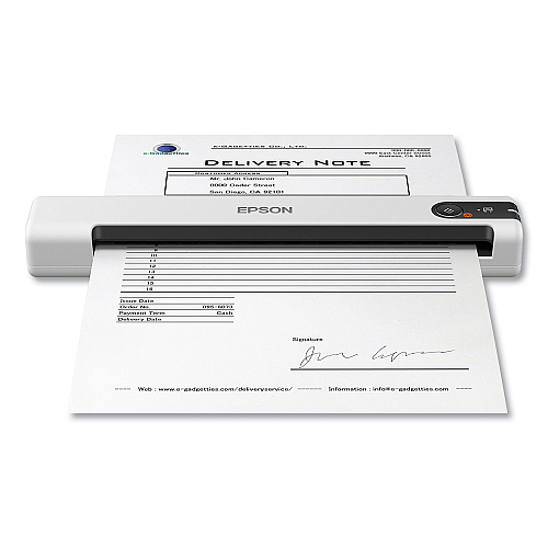 Epson DS-70 Portable Document Scanner, 600 dpi Optical Resolution, 1-Sheet Auto Document Feeder (B11B252202)