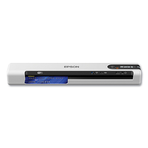 Epson DS-80W Wireless Portable Document Scanner, 600 dpi Optical Resolution, 1-Sheet Auto Document Feeder (B11B253202)