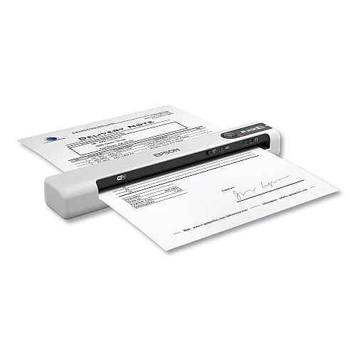 Epson DS-80W Wireless Portable Document Scanner, 600 dpi Optical Resolution, 1-Sheet Auto Document Feeder (B11B253202)