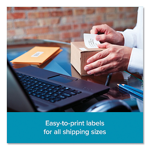 DYMO LW Shipping Labels, 2.31" x 4", White, 300 Labels/Roll, 6 Rolls/Pack 2 1/4" Height x 4" Width - Rectangle - Direct Thermal - White - 300 / Roll - 6 / Pack (2050765)