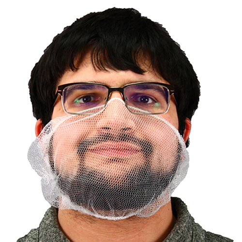Polyester Mesh Beard Net White, Case Of 1000 (MCBC-1000/W)