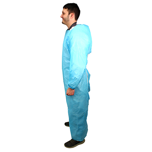 Impact 60 In. Isolation Gown L/s Elastic Wrists, Blue, 100/cs, Case Of 100 (MCPE-60B)