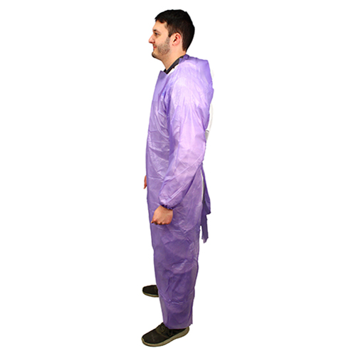 Impact 60 In. Isolation Gown L/s Elastic Wrists, Purple, 100/cs, Case Of 100 (MCPE-60P)