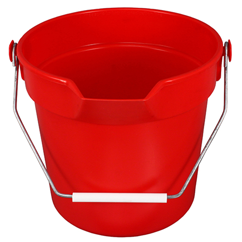 Bucket 10 Quart Deluxe Red, Case Of 12 (5510RS)