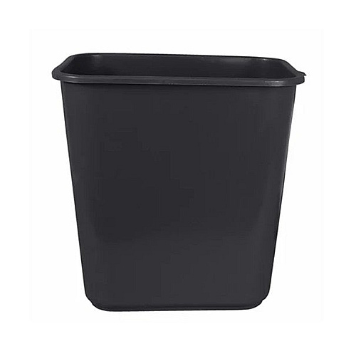 Rectangular Soft-sided Plastic Wastebasket, 28 Quart, No Pinchm Design, Seamless, Durable Molded Polyethylene, Gray, Case Of 12 (7702-3)