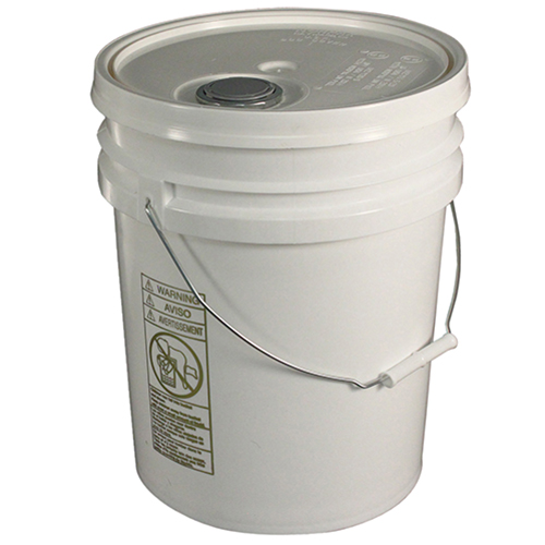 5 Gallon Pail With Lid White - Case Of 5 (5515)